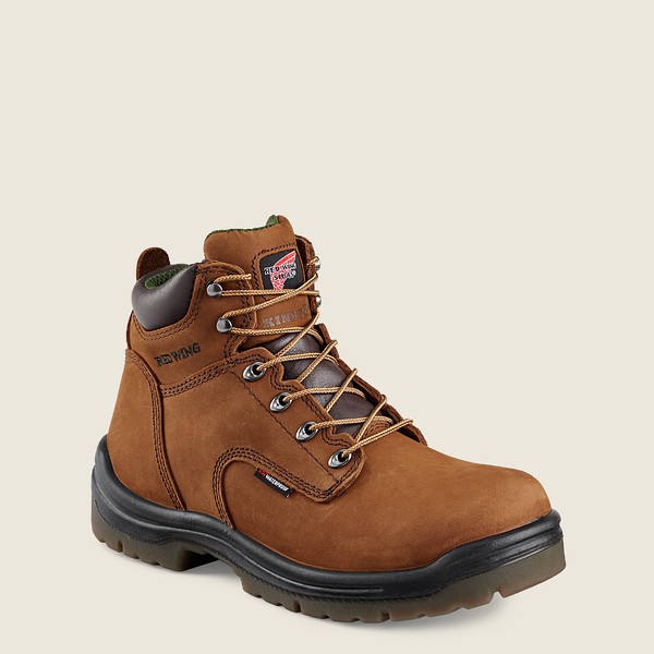 Safety Støvler Herre - Red Wing King Toe® - 6-Inch Waterproof Toe - Brune - QVSPLY-731